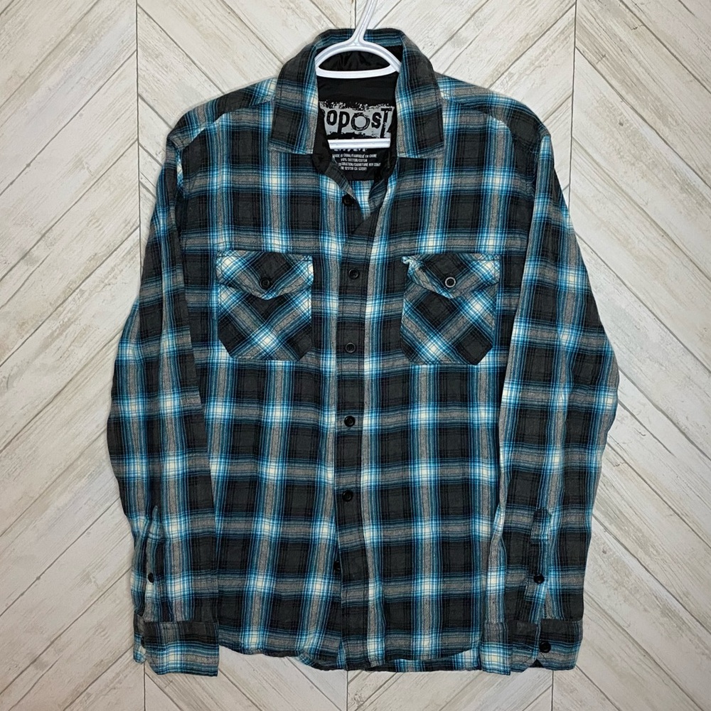 Aeropostale plaid button down top